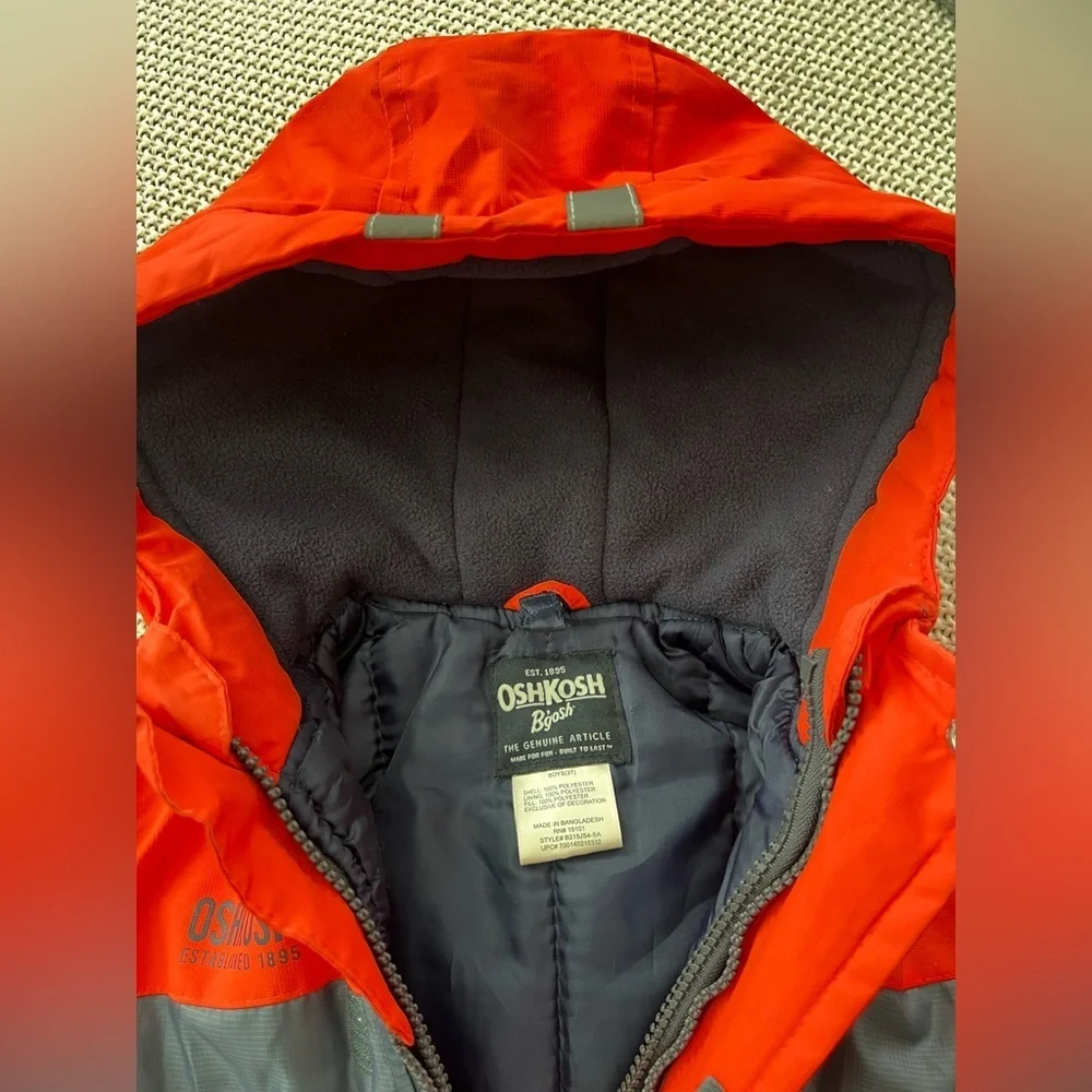 OshKosh B'gosh Vibrant orange and navy blue Jacket